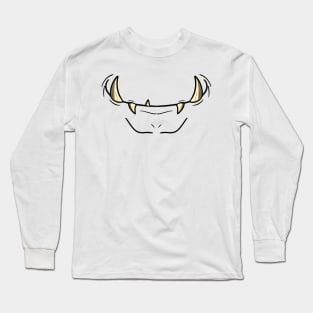 Monster Mouth  - Face Mask Long Sleeve T-Shirt